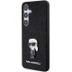 2. Karl Lagerfeld Fixed Glitter Ikonik Logo Metal Pin case for Samsung Galaxy S24+ - black