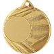 14. MEDAL WITH SPACE FOR A STICKER, GOLDEN, DIAMETER 50mm