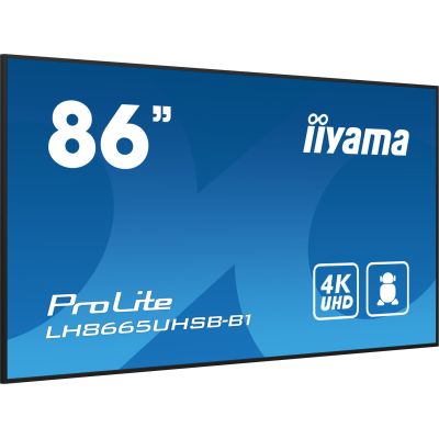 4. iiyama LH8665UHSB-B1 flat screen, 86 inches, 215.9 cm