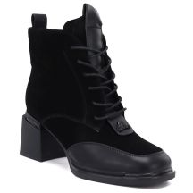 Women’s black suede leather ankle boots Artiker 59C0116