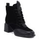 Women’s black suede leather ankle boots Artiker 59C0116