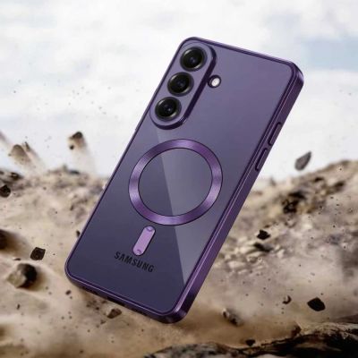 7. Tech-Protect MagFlex MagSafe Case for Samsung Galaxy S26 - Transparent Purple