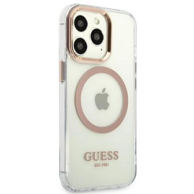 4. Guess GUHMP13XHTRMD iPhone 13 Pro Max 6.7 "gold / gold hard case Metal Outline Magsafe