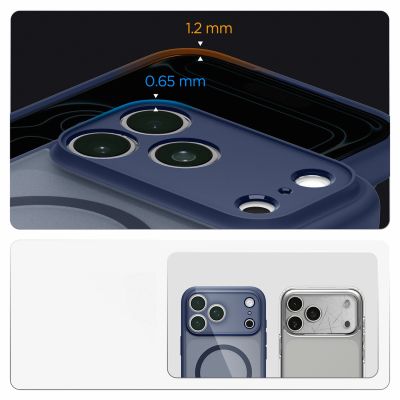 16. Spigen Ultra Hybrid MagSafe Case for iPhone 18 Pro / 17 Pro - Dark Blue