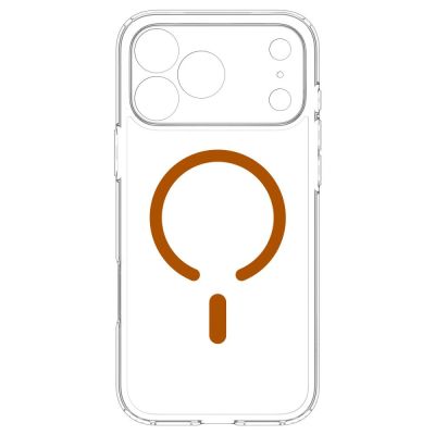 5. Spigen Ultra Hybrid MagSafe Case for iPhone 18 Pro / 17 Pro - Transparent Orange