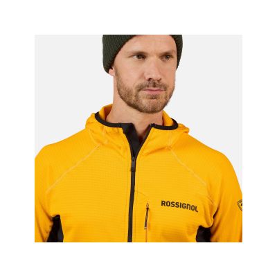 5. ROSSIGNOL BLACKSIDE MIX FZH FLEECE men's sweatshirt yellow