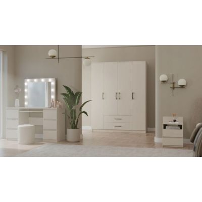 8. ROMANA WARDROBE 160X205 CASHMERE WITHOUT MIRROR SET
