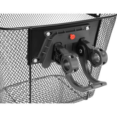 8. FRONT BICYCLE BASKET CLICK-MOUNTED BLACK
