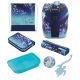 2. Herlitz SoftLight Plus Greenline Blue Ice School Backpack Set Girl Polyester Blue, Navy (Navy)