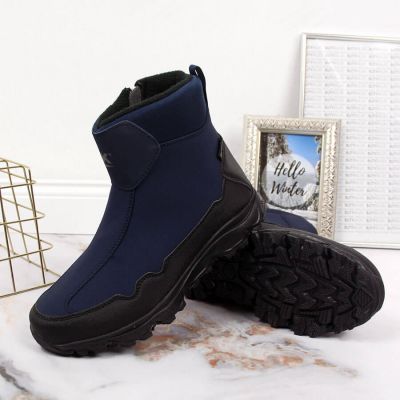 4. Waterproof navy blue DK winter snow boots