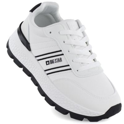 Women's white platform sneakers Big Star TT274882