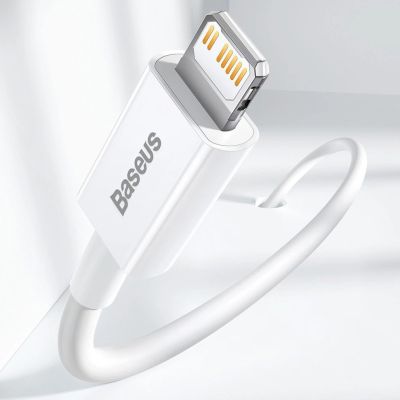 12. Baseus Superior Series USB-C / Lightning PD 20W 1 m cable - white