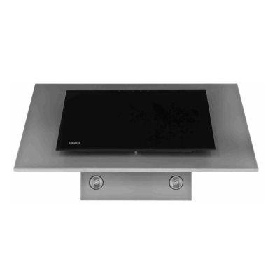 2. Chimney Hood AKPO WK-4 NERO ECO 60 GREY / BLACK GLASS