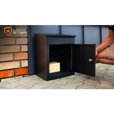 10. Extralink LockStar parcel locker box 44x34x55cm steel parcel box