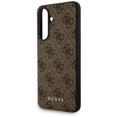 5. Guess 4G Metal Gold Logo Case for Samsung Galaxy A36 - Brown