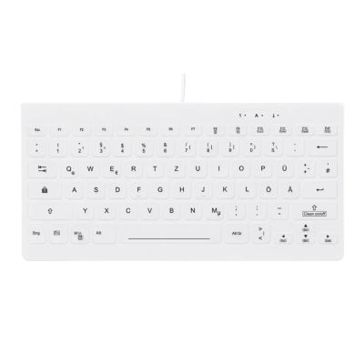 CHERRY AK-C4112 - Compact medical keyboard, backlit, USB, QWERTZ, German, white