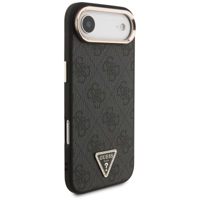 4. Guess 4G Triangle Logo MagSafe case for iPhone Air - black and gold