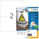 HERMA 9541 self-adhesive labels Rectangle White 80 pcs.
