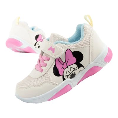 Leomil children's sports shoes sneakers Minnie Mouse with Velcro LED