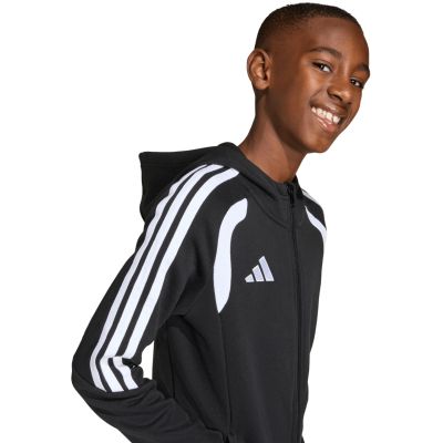 15. adidas Tiro 26 League Sweat Full Zip Hoodie for Kids Black KF3324