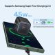 12. UNITEK 2X GAN 45W CHARGING UNIT, 2XUSB-C PD 3.0, QC, BLACK