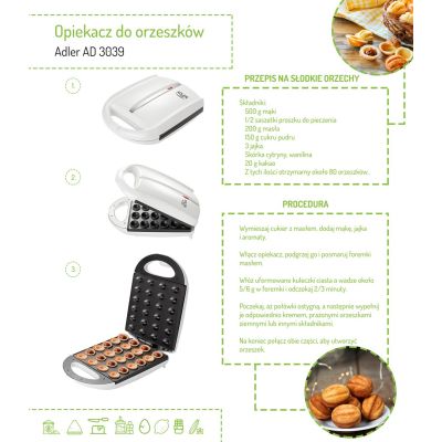 4. ADLER AD 3039 Nut Toaster