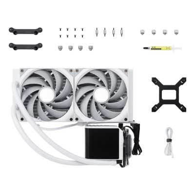 5. Complete Water Cooling - 280 mm White - AMD Socket AM4 (Ryzen) - AMD Socket AM5 (Ryzen Zen4)