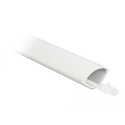 DeLOCK Cable tray, angled 56 x 32 mm - length 1 m white