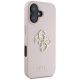 4. Guess Grained Big 4G Logo Small Classic Logo case for iPhone 16 - pink