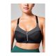 4. CASALL Front Zip Sports Bra Gray