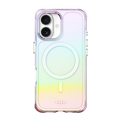 5. LAUT AERO HOLO mobile phone case 16 cm (6.3") Pearl, Transparent
