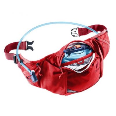 3. DEUTER Pulse 3 cherry-masala waist bag