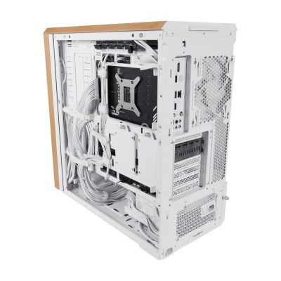 12. Lian Li Lancool 217 PC Case, Midi-Tower, ATX, Tempered Glass - White