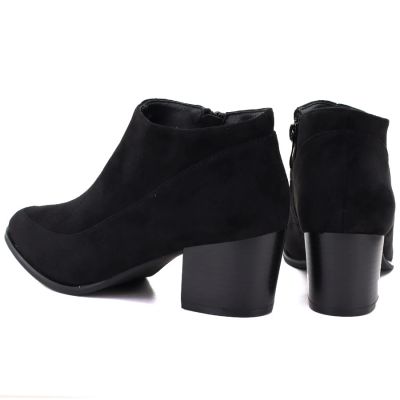 5. Women’s short heeled ankle boots, black, M.Daszyński MR2624-2