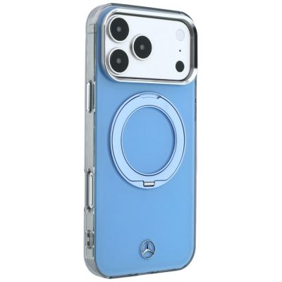 4. Mercedes with ring Stand and Iconic Logo MagSafe case for iPhone 18 Pro Max / 17 Pro Max - blue