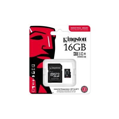 5. KINGSTON microSDHC 16GB Industrial C10 A1 pSLC Card
