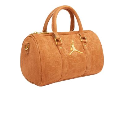 3. Women's Air Jordan Suede Monogram Mini Duffel 3L Cognac - MA09209-X6X