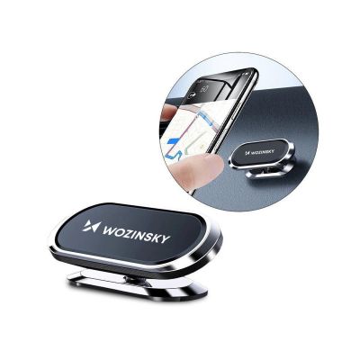 5. Wozinsky Self-Adhesive Magnetic Car Mount 360 for Dashboard Silver (WMH-06)