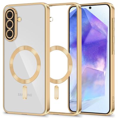 Tech-Protect MagFlex MagSafe Case for Samsung Galaxy A56 5G - Transparent Gold