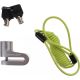 8. DUNLOP SILVER BRAKE DISC LOCK WITH CABLE LOCK