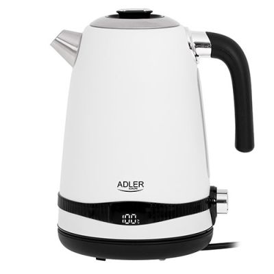 15. Electric kettle with temperature regulation ADLER AD 1295w white