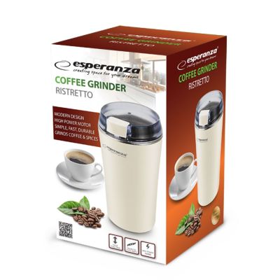 2. ESPERANZA COFFEE GRINDER RISTRETTO WHITE EKC008W