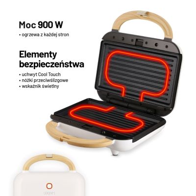3. Lauben Sandwich Maker 3in1 900W