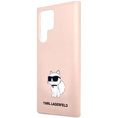 6. Karl Lagerfeld KLHCS23LSNCHBCP S23 Ultra S918 hardcase pink/pink Silicone Choupette