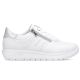 4. Women's leather sports shoes white Remonte Rieker D2V03-80