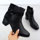 2. Women's leather ankle boots with a black heel, Rieker Y2066-00