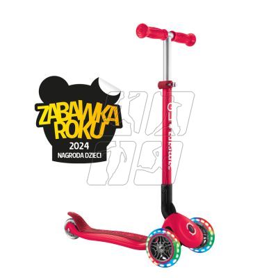 17. Globber Primo Foldable Lights 3-Wheel Scooter 432-102-2 New Red