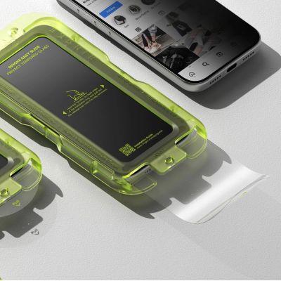 5. Ringke Easy Slide 2-pack Privacy Glass for iPhone 17 Pro - Black