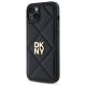 2. DKNY Quilted Stack Logo iPhone 15 Plus Case - Black