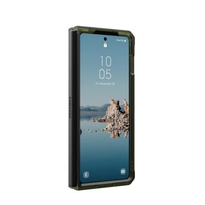 6. UAG Urban Armor Gear Plyo Pro Case | Samsung Galaxy Z Fold5 | olive (transparent)/space gray